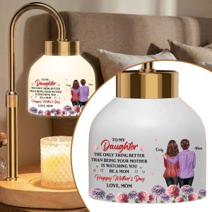 Watching You Be A Mom - Personalized Candle Warmer Lamp - Mother's Day Gift
